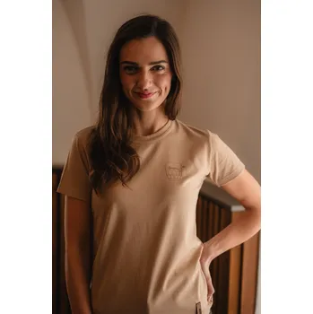 Běžecké oblečení Tričko dámské Barva: béžová, Velikost: XXL