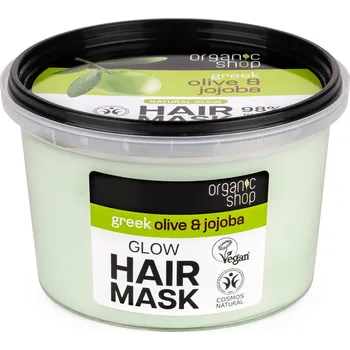 Vlasová regenerace Organic Shop Maska pro zářivý lesk vlasů Oliva a jojoba (Glow Hair Mask) 250 ml + 2 měsíce na vrácení zboží
