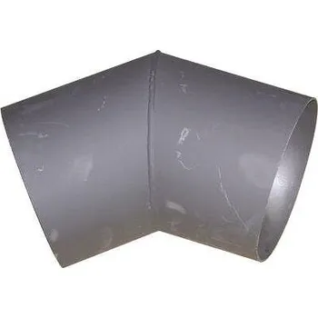 Eurometal koleno kouřové 125mm/45st.t.1,5mm ČER