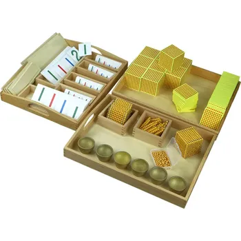 kreativní sada Moyo Montessori Kompletní sada zlatého perlového materiálu