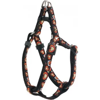 Postroj pro psa Postroj Fantasy Doogy - Black Heart S1: 30-45 cm x 10 mm