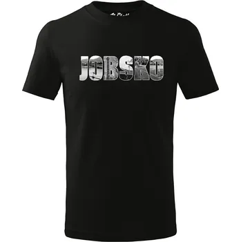 Chlapecké tričko Dětské tričko - Jobsko 4 roky Černá