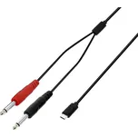 Adam Hall K3 YPP USBC 0300 - kabel USB-C - 2x Jack 6,3mm Mono 3m