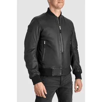 Moto bunda PANDO MOTO bunda FALCON LEATHER AVIATOR black - S