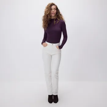 Dámský kabát Reserved - Hladký dlouhý rukáv - tmavě fialová - 485GA-49X - 485GA-49X-XL