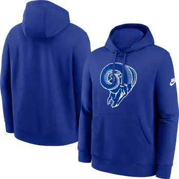 Pánská mikina Pánská mikina Los Angeles Rams NFL Nike Club Logo Hoodie Velikost: M