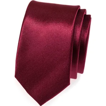 Kravata Úzká kravata Avantgard - bordó matná 551-754-0