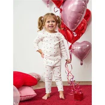 Dívčí spodní prádlo Sinsay - Dvoudílná pyžamová souprava - krémová - ZD769-01X - ZD769-01X-98