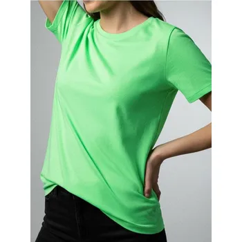 Dámské tričko Sinsay - Bavlněné tričko Basic - zelená - 7878J-77X - 7878J-77X-XL