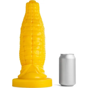Dildo Mr. Hankey’s Toys Corn Dildo XXXL, prémiové silikonové dildo s Vac-U-Lock 34,5 x 7,6–11,6 cm