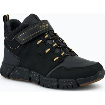 Dětská móda Juniorské boty Geox Flexyper ABX black/dark yellow