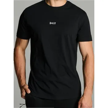 Pánské tričko Sinsay - Bavlněné oversize tričko s potiskem - černá - 822GP-99X - 822GP-99X-S