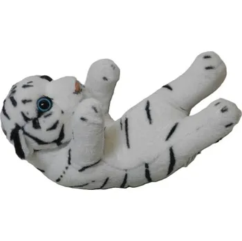 plyšák Plyšový tygr bílý na zádech 20 cm - plyšové hračky