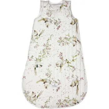 Spacák Mimilove PROŠÍVANÝ spací pytel pro děti od 04-18m. Golden Birds Rose