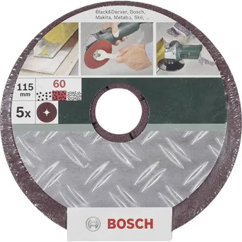 Brusný papír Bosch Accessories 2609256244 brusný papír pro brusné kotouče Zrnitost 36 (Ø) 115 mm 5 ks