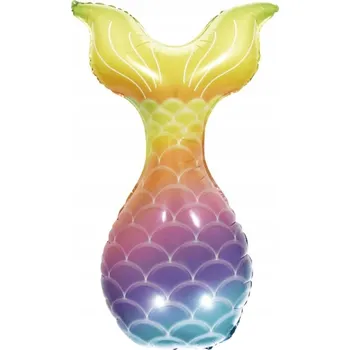 Balónek Fóliový balónek ocas mořské panny 48x82 cm
