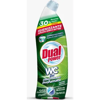 Dual Power Odstraňovač vodního kamene s vůní, Gel na WC, odvápňovač (700 ml)