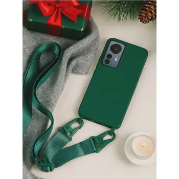 Pouzdro na mobilní telefon Sinsay - Pouzdro na Samsung S24, S24 Ultra s popruhem na krk - zelená - 493IT-67X - 493IT-67X-S