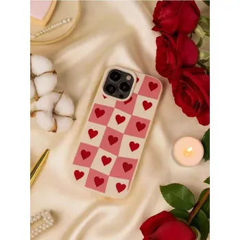 Pouzdro na mobilní telefon Sinsay - Pouzdro na iPhone 13, 14, 15 se srdíčky - vícebarevná - 489IT-MLC - 489IT-MLC-ONE