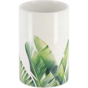 Obraz Elegantní kelímek do koupelny, nádobka na kartáčky a pastu na zuby, dekorativní