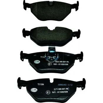 Brzdová destička Sada brzdových destiček, kotoučová brzda HELLA 8DB 355 007-981