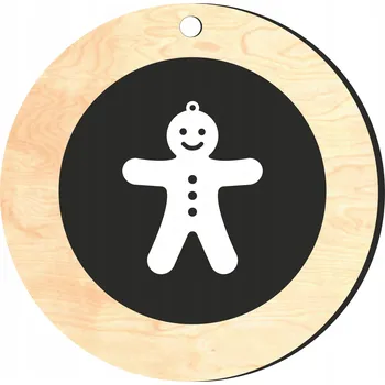 Obraz OZDOBY ŚWIĄTECZNE CHOINKOWE DŘEVĚNÉ D4