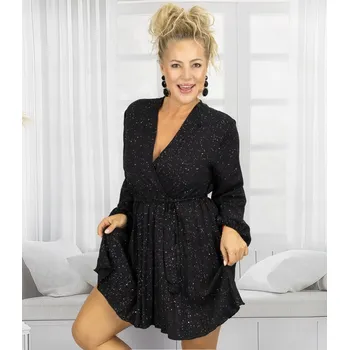 Dámské šaty Koktejlové šaty Agrafka potiskem, mini, univerzální velikost