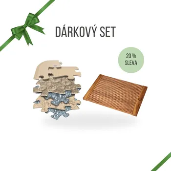 Kosmetická sada DÁRKOVÝ SET PROBUZENÍ NOHOU PRO CELOU RODINU Forestones masážní podložka Boardie a MUFFIK ortopedické podložky SPA