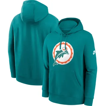 Pánská mikina Pánská mikina Miami Dolphins NFL Nike Club Logo Hoodie Velikost: 3XL