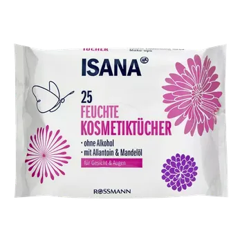 Hygienický ubrousek ISANA Vlhčené pleťové ubrousky 25 ks