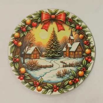 Podtácek - Vánoční motiv 7 Velikost: 10cm