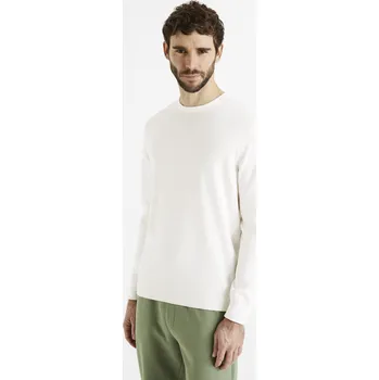 Pánské oblečení Celio Hladký svetr Decoton - Pánské Celio bílá 2154639