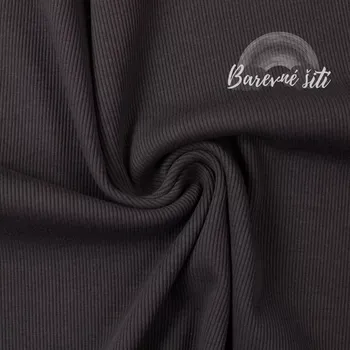 Žebrovaný náplet Šedá 285 (E) (Žebrované náplety z Německa)