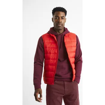 Pánská vesta Celio Prošívaná vesta Bulock - Pánské Celio červená 2030748