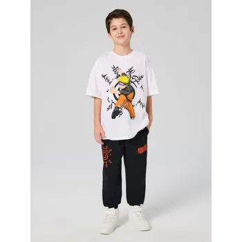 Chlapecké tričko Sinsay - Bavlněná košilka s potiskem Naruto - bílá - 732GJ-00X - 732GJ-00X-170