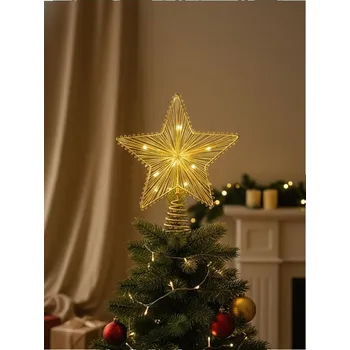 Vánoční dekorace Sinsay - Vánoční LED lampa - zlatá - 947FN-GLD - 947FN-GLD-ONE