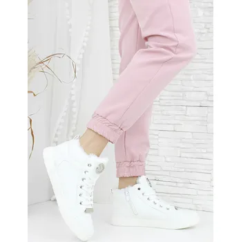 Dámské tenisky Cathay moda Bílé zateplené tenisky 3825-3WH Velikost: 38