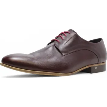 Pánské polobotky PÁNSKÉ POLOBOTKY NIK 04-0387-004 BORDOVÁ Barva: BORDOVÁ, Velikost: 43