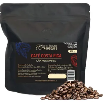 Káva Čokoládovna Troubelice Café Costa Rica - zrnková káva, 250g