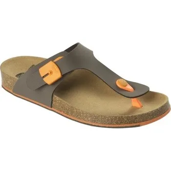 Dámské žabky Scholl SPIKEY SS 5 dámské zdravotní žabky hnědé s technologií Bioprint