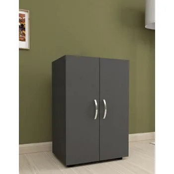 Komoda VerDesign SOFT dvoudveřová komoda, antracit