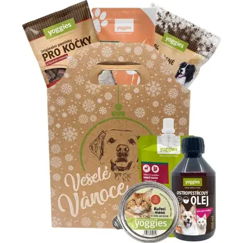 Pamlsek pro psa Vánoční taška pod stromeček pro kočku