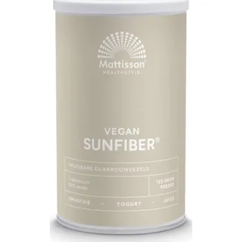 Doplněk stravy Mattisson BIO Sunfiber® - prebiotická vláknina - 125 g