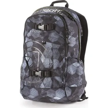 Školní batoh Meatfly Basejumper H- Hex- šedý batoh 20l