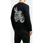 PANDO MOTO mikina JOHN WING 01 Unisex black - XXS