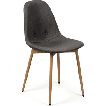 Jídelní židle Jídelní židle ZENMO, tmavě šedá látka/kov + vyzvednutí ZDARMA