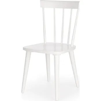 Jídelní dřevěná židle BARKLEY — masiv, bílá