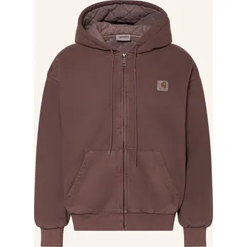 Pánská mikina Carhartt Wip Pánská Mikinová Bunda, tmavě hnědá, M