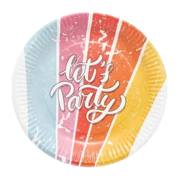 Party nádobí alouette Party talíře papírové, různé druhy 10 ks