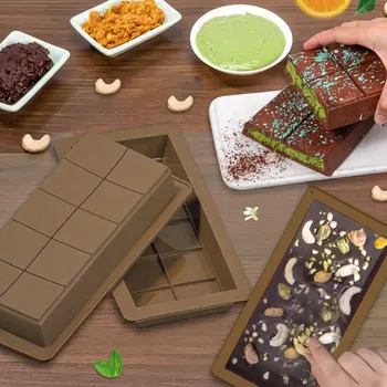 Forma na pečení 2X SILIKONOVÁ FORMA NA ČOKOLÁDU, TABULKY, PRALINKY - VELKÁ